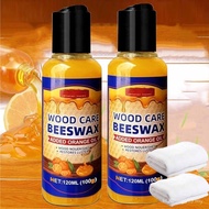 Natural Beeswax & Orange Oil Wood Conditioner, 120ML Natural Beeswax-Wood Care Beeswax, Beeswax Furn