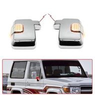 Chrome Car Mirror Cover for Toyota LC70 Accessories Land Cruiser FJ70 FJ76 FJ79 LC76 LC77