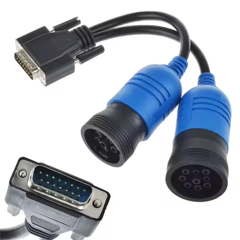 PN 405048 6Pin 9pin Y Cable for Nexiq USB Link 125032 Diesel Truck Deutsch Adapter 6 Pin 9 Pin To DB