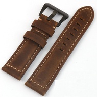 Leather Watch Wtrap 24mm Fossil strap 22mm leather Watch for Men Brown Strap 26mm Smart Watch Stripe