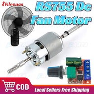 RS755 12V DC Fan Motor Replacement 220V AC for Electric Fan Low Noise DIY