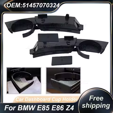 For BMW E85 E86 Z4 51457070323 Black Car Dashboard Cup Holders Dashboard 51457070324 51457070325 514