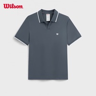 Wilson Men JOHNNY COLLAR POLO WM20041532DBR Official Store