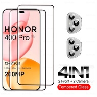 4in1 Curved Protective Glass For Honor 400 Pro Tempered Glass Honor400Pro Honor400 Pro 400Pro 5G Glo