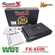 FORMULA-X เครื่องเสียงรถยนต์/เพาเวอร์แอมป์ขับลำโพงเสียงกลางแหลม 4Channel/คลาสAB กำลังขับ 75วัตต์RMSx