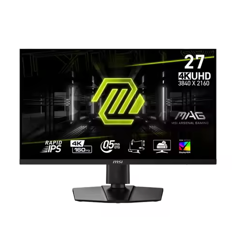 27-Inch 4K UHD Wide Screen Gaming Monitor 3840x2160 IPS Panel 60Hz 5ms Borderless Office Gaming Desk