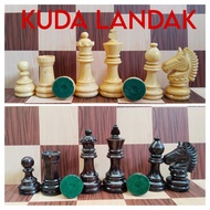 Bidak Catur Kayu Sonokeling Premium Kuda Landak