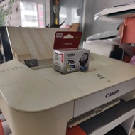 [frimily] CANON PIXMA IP2870 White Printer Second Hand with Colour Cartridge