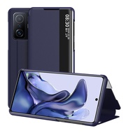 Smart mirror view window leather flip case Xiaomi 11T Pro Redmi Note 10 / 10S / Note 10 Pro Max Mi 1