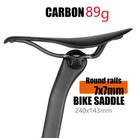 New 89g EVA Carbon Bike Saddle Comfortable Ultra-Light Saddle MTB Saddle 7x7mm Racing Bicycle Bicycl