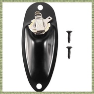 (R Q S E)Black Boat Style 1/4inch Guitar Pickup Output Input Jack Plug Socket For Fd  Guitar