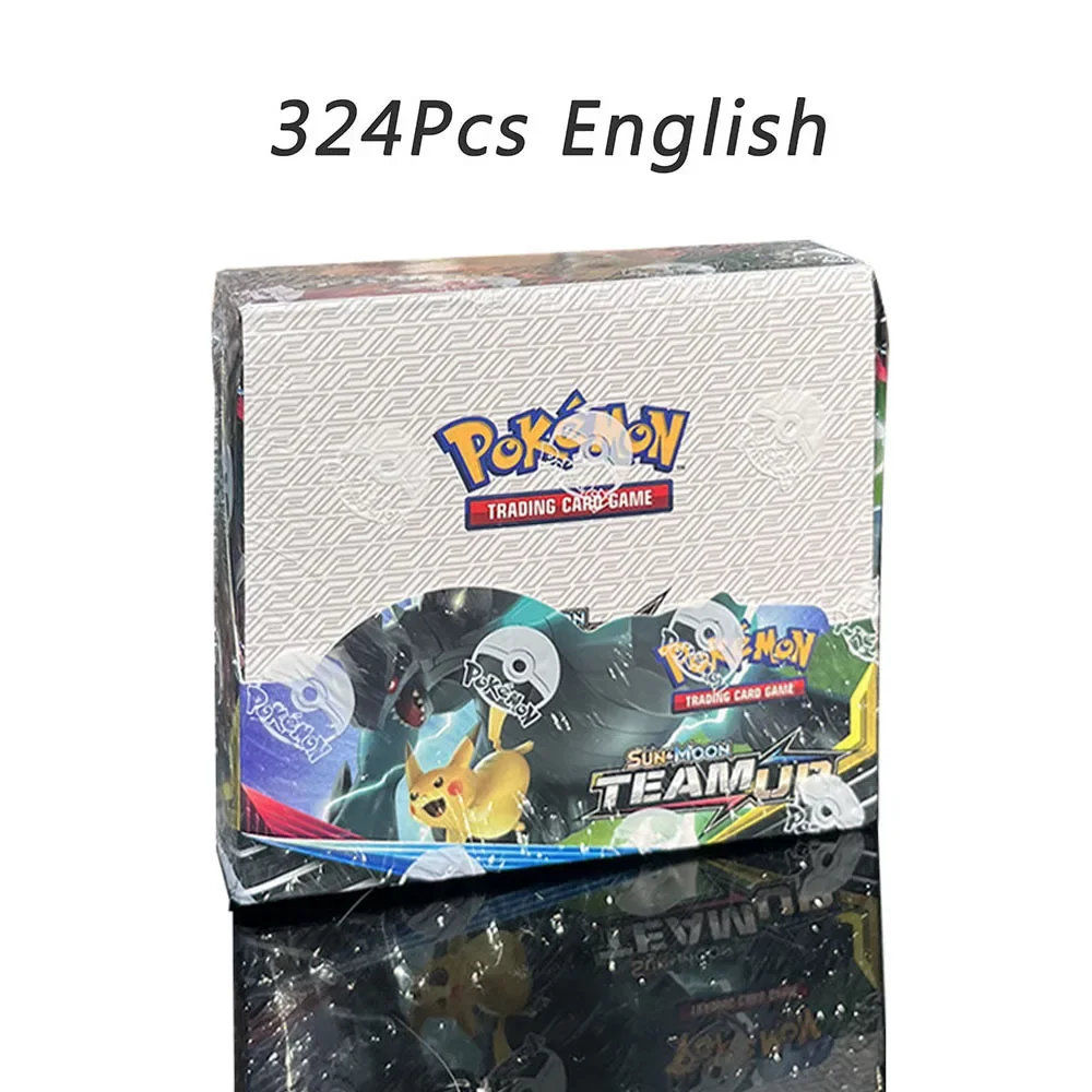 Free shipping New 324/360Pcs Pokemon Cards Sun & Moon Evolutions 151 Pokemon Booster Box Collectible
