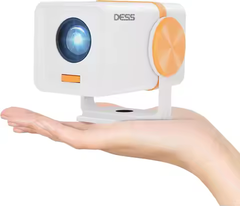 Portable WiFi Bluetooth Projector, Outdoor Movie Projector with Auto Keystone, Android Apps, Power B