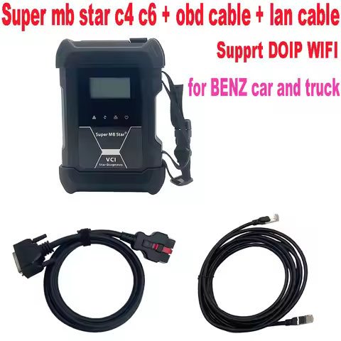 Full chip SUPER MB STAR C4 C6 PLUS DOIP DOIP WIFI SD Connect C4 For Mercedes Car truck Multiplexer V