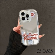 iPhone Case Glass Surface Shockproof Piston Frame British Letter Pattern Fashion 17/17Pro/17ProMax/1