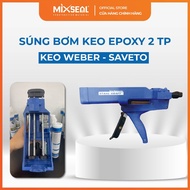 Saveto glue gun, 2-component epoxy Weber, Saveto glue pump, Weber - Blue