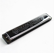 ฮาร์โมนิก้า สีเงิน ฮาโมนิก้าคีย์C เม้าออแกนขนาด24ช่อง เมาท์ออแกน SILVER Harmonica Inconceivable  Swa