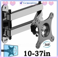 LEMONTRE Computer Bracket, Wall Mount Extendable LCD Monitor Bracket, Universal 10-37in Rotatable St