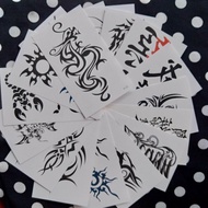 10 pcs tato temporer cowok keren kode O