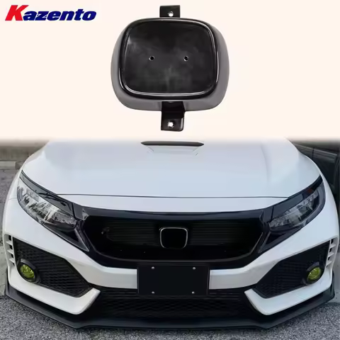 For Honda FK8 Civic TypeR JS Only Fiberglass Unpaint Front Grille Emblem Holder