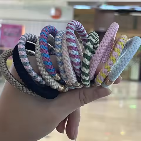 2022 fashion Simple thick hair rubber bands for Women Elastic Hair Tie Gum Girl Ponytail Hairbands S