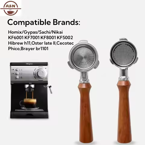 51mm Coffee Bottomless Portafilter Naked Filter For Homix HiBREW H10B/H11/H8A/H5 Oster Cecotec Phico