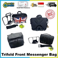 Trifold Front Messenger Bag camera bike bicycle handle carrier block sling waterproof black hidden zip pikes 3sixty fold