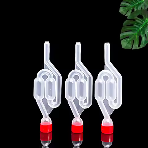 S-Shape Airlocks ,Homebrew Bubble Airlock Carboys Stopper Fermenter Seal Valve with Food Grade Gromm