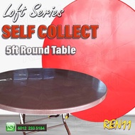 💥4ft/5ft Round💥4ft/5ft Grad A Plastic Foldable Round Table - Original - Klang valley only