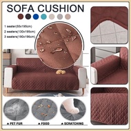 1/2/3-Seater Waterproof Sofa Cushion Cover L Shape Resilient Stretchable Universal Washable