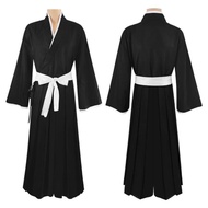 Anime Bleach Trang Phục Cosplay Halloween Thần Chết Kuchiki Rukia Áo choàng kimono Coat Với Vành Đai
