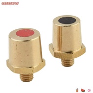 BANANA1Z6 Brass Battery Post Extender, Positive Negative Hexagon Base Battery Terminal Adapter, High