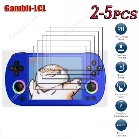 2-5PCS 9H HD Original Tempered Glass For ANBERNIC RG40XX H Consoles Playing Mini Games ON RG40XXH Sc
