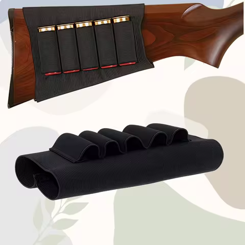 Hunting Shotgun Cartridge Belt Airsoft Magazine Pouch Tactical 5 Shotgun Shell 12 / 20GA Bandolier G