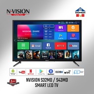 Nvision S32MD 30" HD / S43MD 43" FHD Smart Android LED TV Monitor Bluetooth &amp; Wifi Connectivity