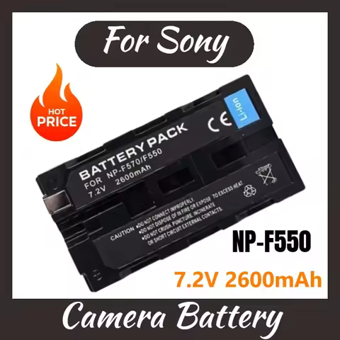 NP-F550 7.2V 2600mAh NP-F570 NP F570 Battery + LCD Dual Charger for Sony NP-F330 NP-F530 NP-F570 NP-