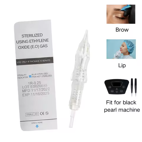 10/50PCS Eyebrow Lip Tattoo Needles Revolution Disposable Tattoo Cartridges For P300 Permanent Makeu