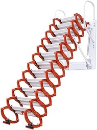 Telescoping Ladder Attic Telescopic Ladder Wall Mount Invisible Folding Ladder Non-Slip Step Ladders