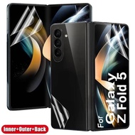 Samsung ZFold5 ZFold4 ZFold3 ZFold2 1-2Sets 3 in1 999D HD Clear Front Back Soft Hydrogel Film For Sa