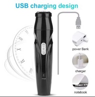 迷你旅行理髮器 USB 充電式鬍鬚修剪器、電動刮鬍刀、電動耳毛修剪器 hysckp Mini Travel Hair Cutter USB Rechargeable  Beard Trimmer, E