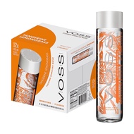 VOSS Flavored Sparkling 375 ml 12 bottle(Glass) Flavored Tangerine lemongrass น้ำแร่ธรรมชาติ VOSS กล