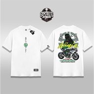 Sportswagen Kawasaki Ninja H2R Big Bike Short-Sleeved Menswear Casual Stylish Streetwear Crewneck