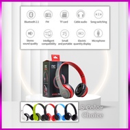 Foldable 3.5mm Wired + Wireless Bluetooth P47 bluetooth headset with microphone earphone & headphone
