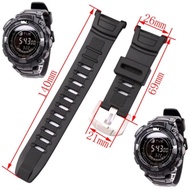 HITAM Casio PRG-130Y PRG 40T PRG 240T Black Watch Strap