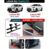 Lexus rx200t rx300 rx350 2016 - 2024 electric auto deployed running board foot door side step bar bo