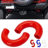 Wishlistforyou 2Pcs Trailer Tow Hooks Covers Tow Hook Sleeve Professional Silicone Receiver Covers P