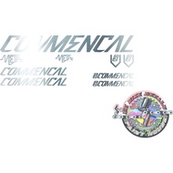 COMMENCAL FRAME DECALS METALLIC