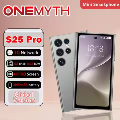 ONEMYTH S25 Pro 3G Mini Smartphone 4.0-inch HD Full Screen 2000mAh 2GB+16GB 5MP Rear Camera Android 