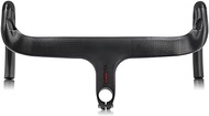 Alfa Pasca carbon fiber integrated road bicycle handlebar 28.6mm drop bicycle handlebars 400 * 90mm aero bars UD matte