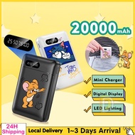 Powerbank 20000mAh Large Capacity Fast Charging Cute Powerbank Cartoon Mini Portable Mobile Power Bank